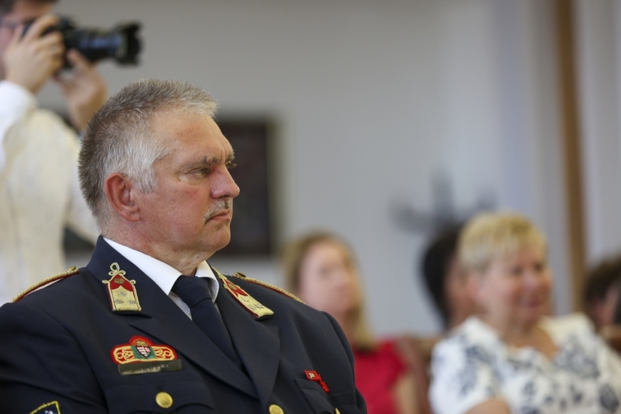 35 év szolgálat a tűzoltóságnál: kitüntették Kis-Szabó Ferencet